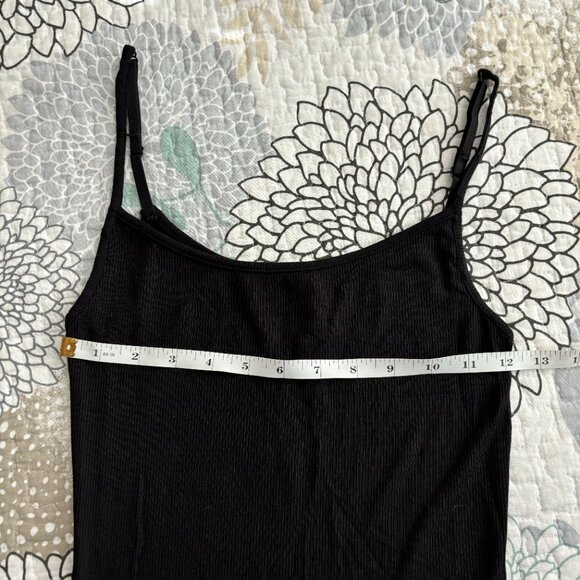 NWOT SKIMS Lounge Mini Slip Dress - Size S - Black - Picture 4 of 6